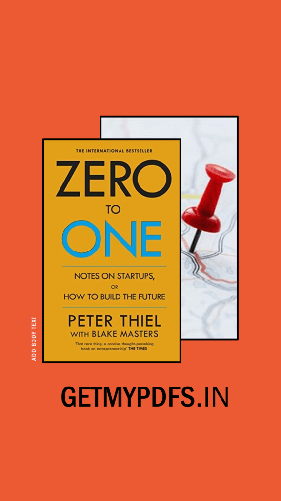 Zero to one book Pdf